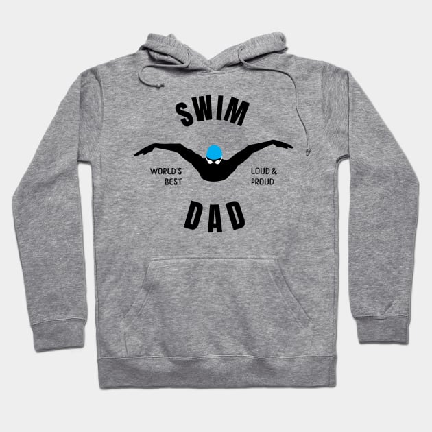 Worlds Best Swim Dad Swim Dad Gift Hoodie by atomguy